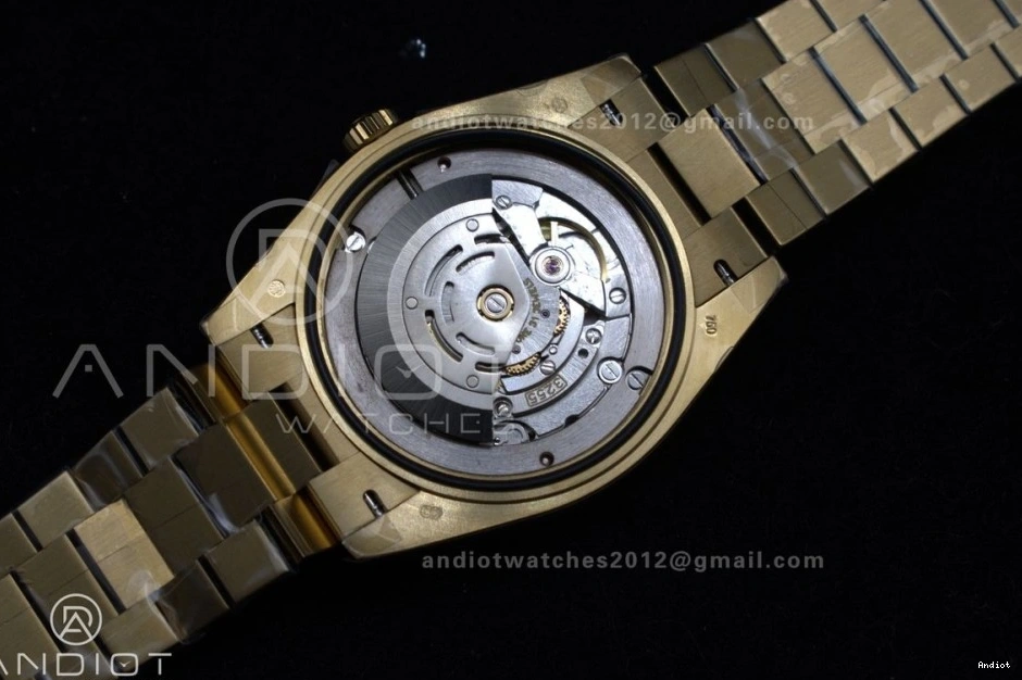 Dial Weight on Gold RG DayDate GSF A2836 40 President Roman Gain Bracelet 0128